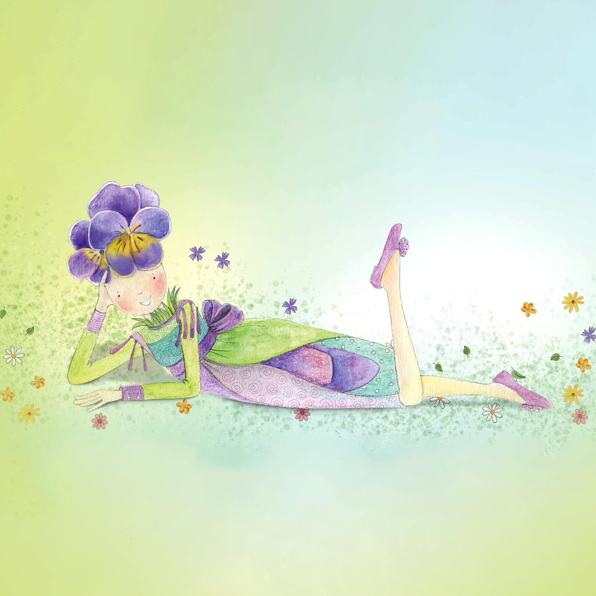 illustration veilchen gaertnerei schoepf
