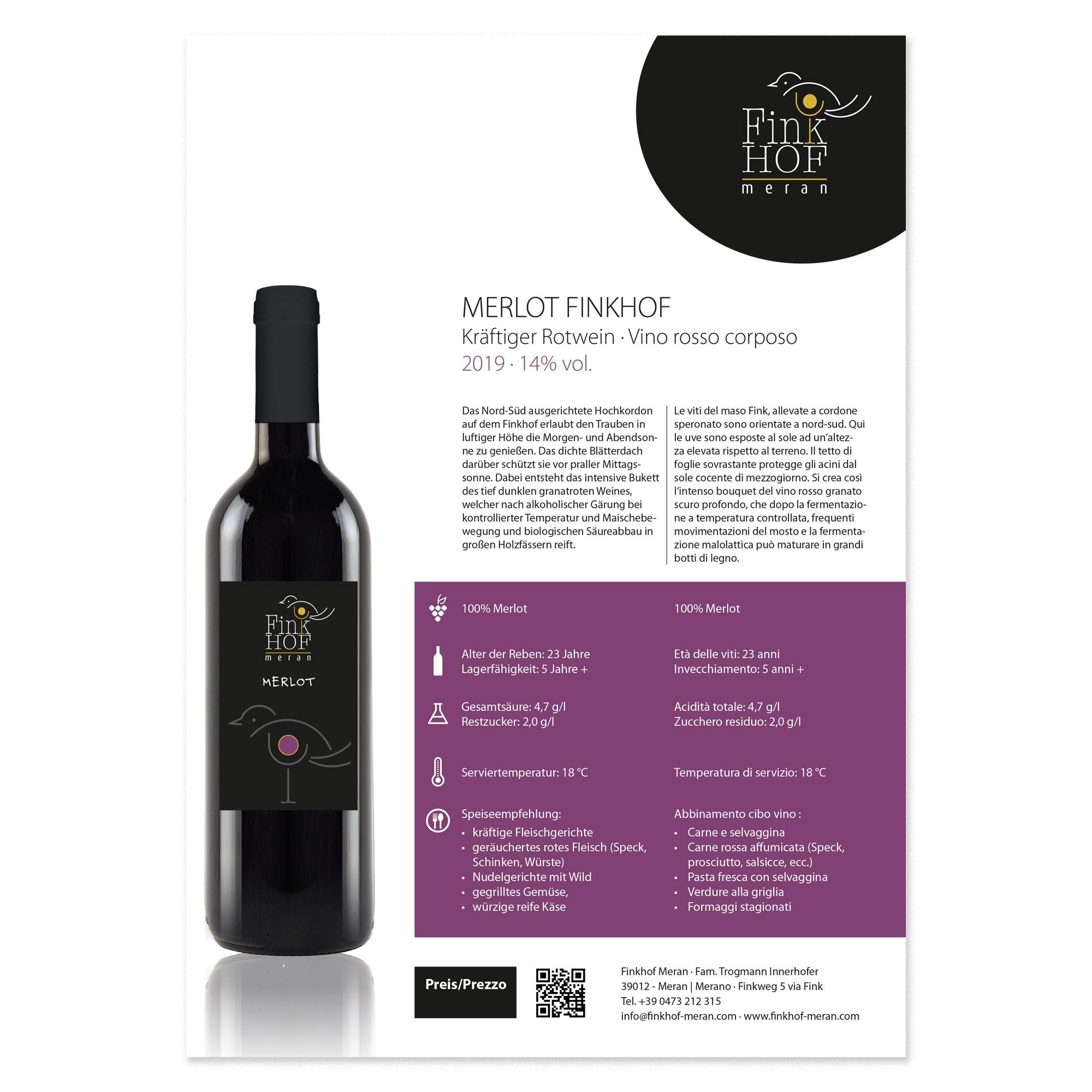 print weinbrief merlot fink hof meran