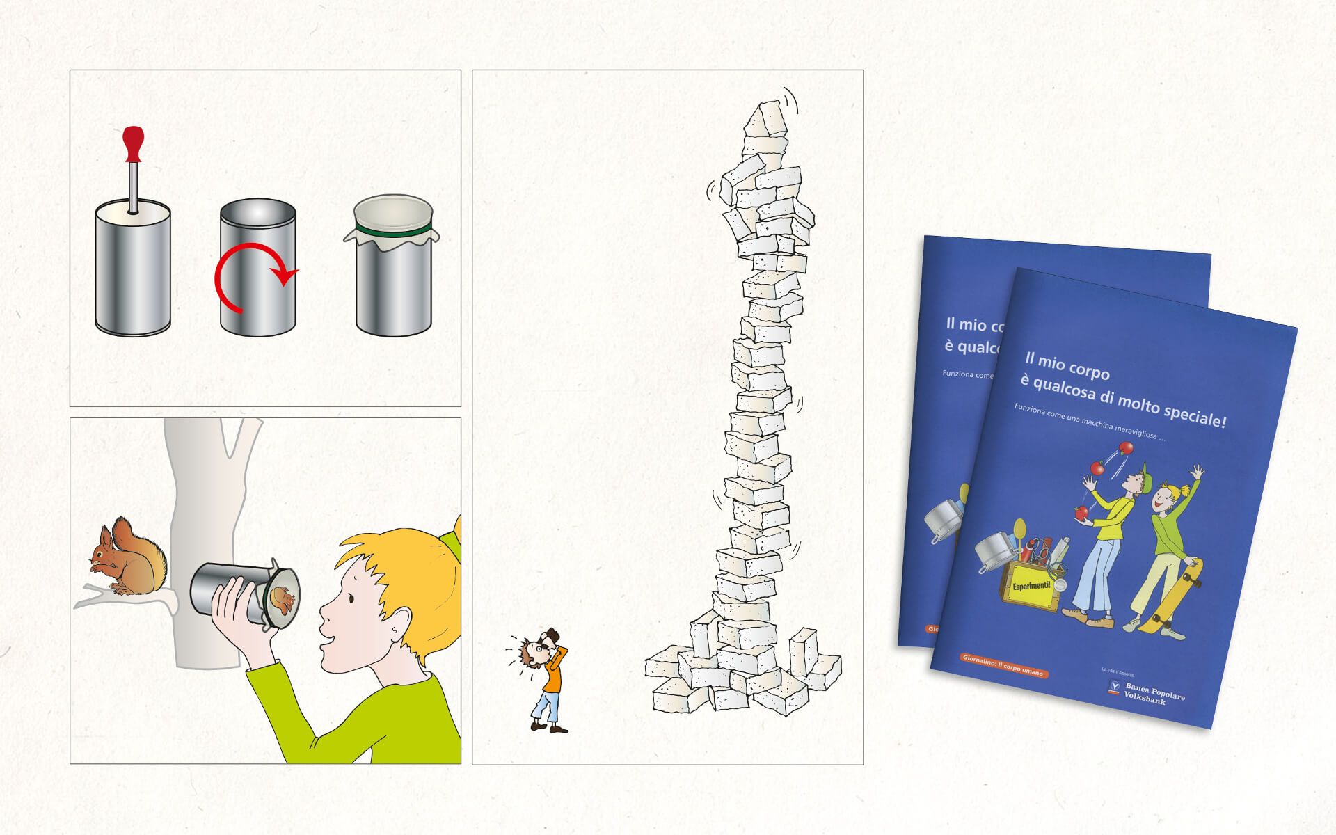 verschiedene illustrationen volksbank 5