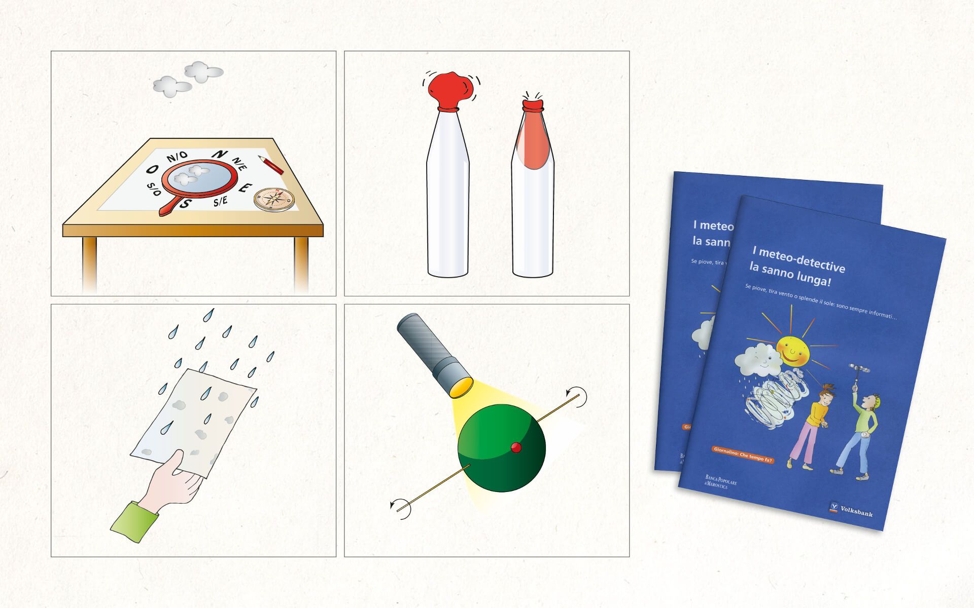 verschiedene illustrationen volksbank 8